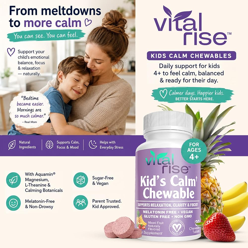 Vital Rise Kids Magnesium Chewables - Daily Supplement