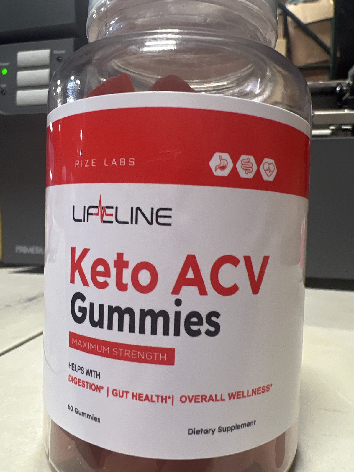 rize labs Lifeline Keto + ACV Gummies Apple Cider Vinegar - 120 Gummies - image 2