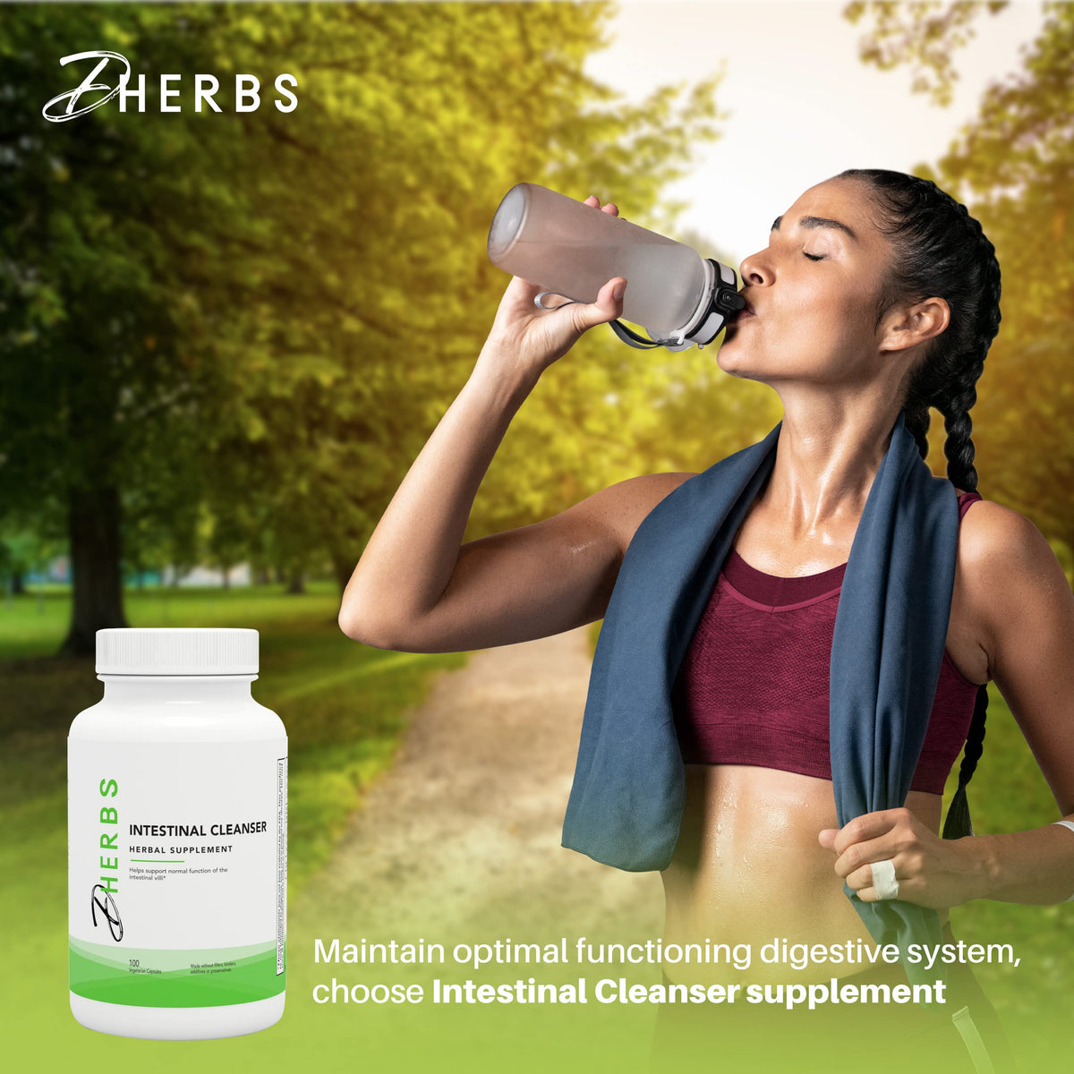 DHerbs Intestinal Cleanser Digestion Supplement - 100 Vegetarian Capsules - image 7