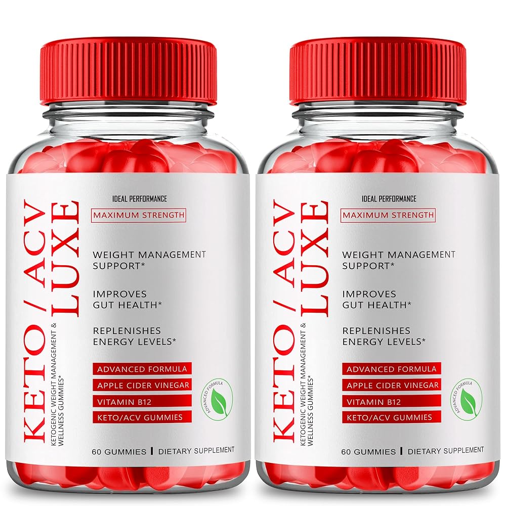 IDEAL PERFORMANCE Keto Luxe ACV Gummies Maximum Strength - 120 Count