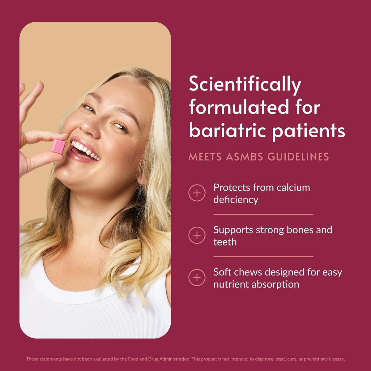 Bariatric Advantage Calcium Citrate Chewy Bites - 90 Count - image 2