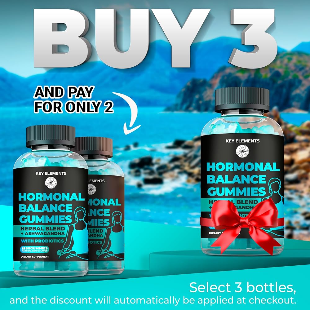 KEY ELEMENTS PMS Gummies Hormonal Balance for Women - 60 Gummies - image 2