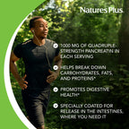 NaturesPlus Pancreatin 1000 mg Digestive Enzyme - 60 Tablets - image 4