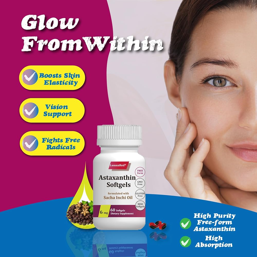 LemnaRed Astaxanthin 6mg Free-Form Softgel - 60 Softgels - image 9