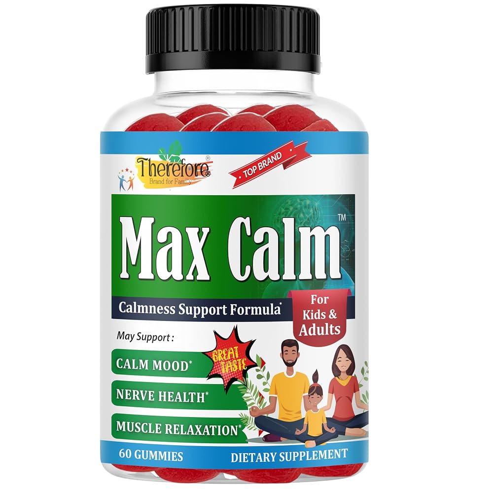 Therefore Max Calm Magnesium Citrate Gummies - 60 Count