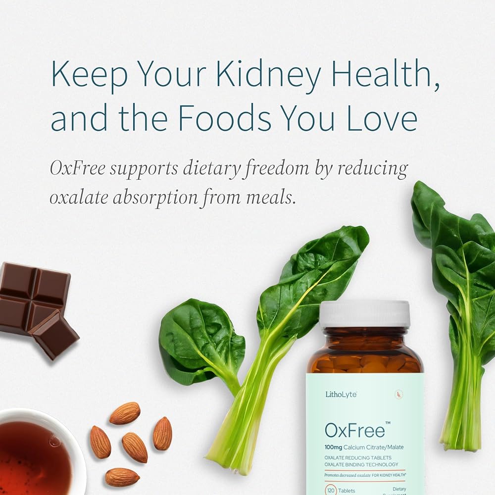 LithoLyte OxFree Kidney Health Support Tablets - 120 Tablets - image 4
