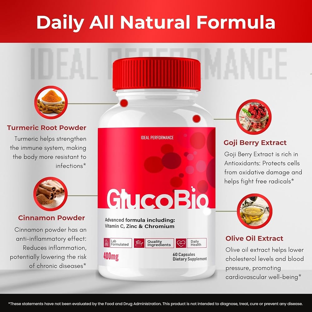 IDEAL PERFORMANCE GlucoBio Support Supplement - 60 Capsules - image 6