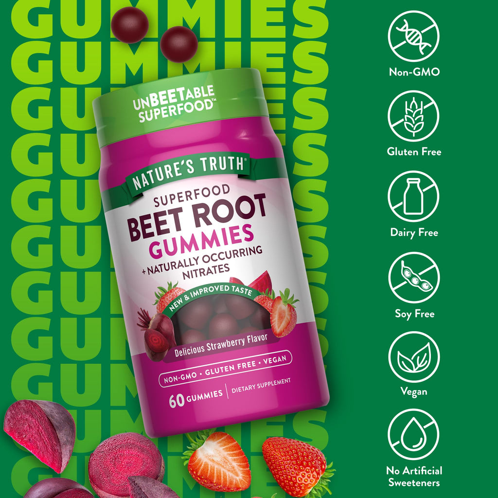 Nature's Truth Beet Root Gummies - 60 Count - image 3