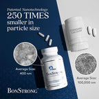 BonStrong Nano Calcium Supplement with MSM Bone Support - 120 Capsules - image 3