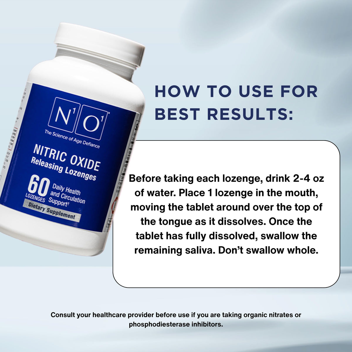 N1O1 Nitric Oxide Lozenges Supplement - 60 Count - image 5