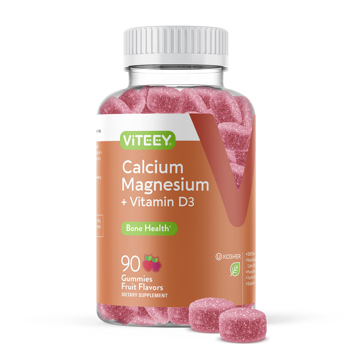Viteey Calcium Magnesium Gummies with Vitamin D3 - Supports Bone