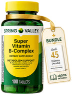 LUAL Spring Valley Super B Complex 100 Tablets Energy Support