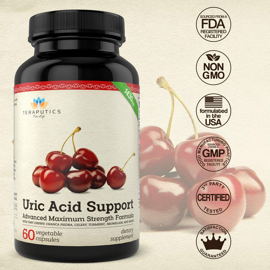 Teraputics Uric Acid Support Formula - 60 Vegetarian Capsules - image 3