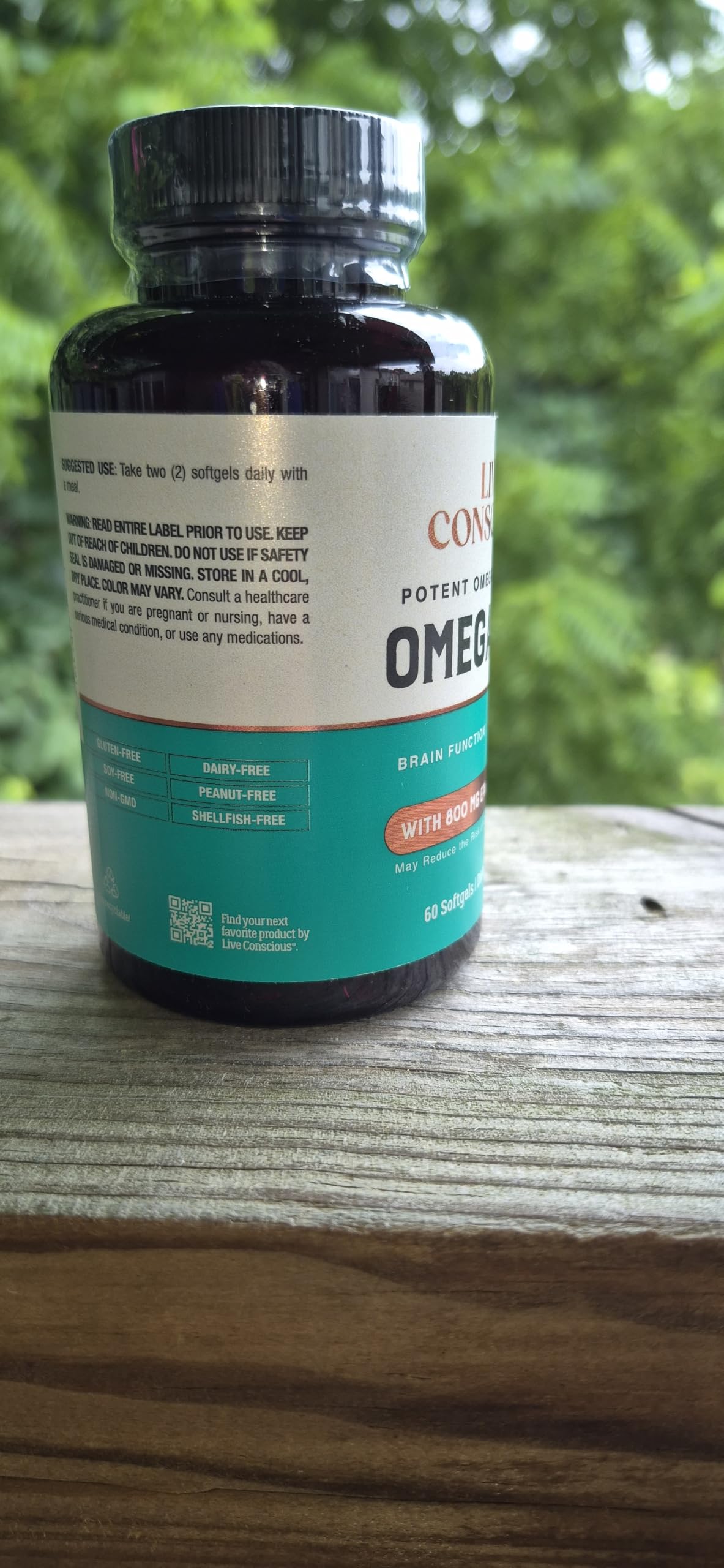 Live Conscious OmegaWell Fish Oil Omega-3 800 mg EPA 600 mg DHA - 120 Softgels - image 5