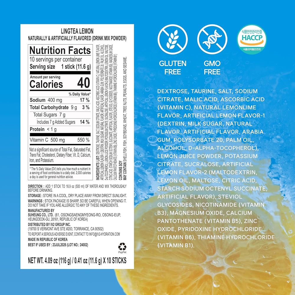 LINGTEA Doctor Developed Electrolyte Drink Mix - 10 Count - image 9