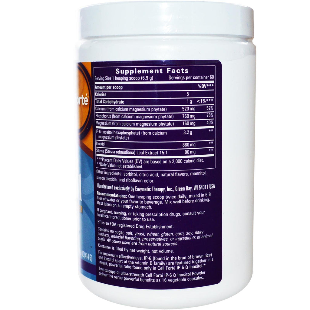 Enzymatic Therapy Cell Forte IP-6 & Inositol Powder - 14.6 oz - image 2