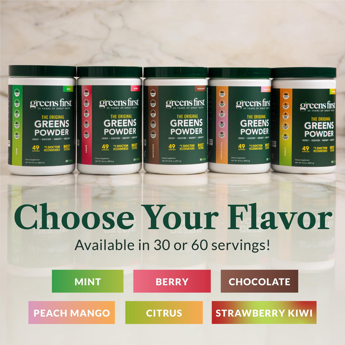 Greens First Original Greens Powder - 49 Superfoods - Organic Fruits