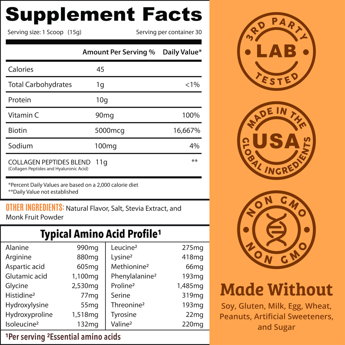 Dr. Matthew Vanilla Collagen Protein Powder - 13.8 oz - image 6