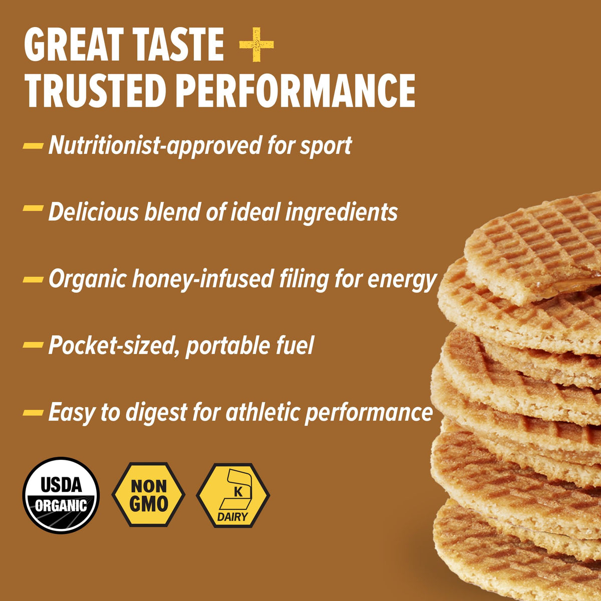 Honey Stinger Organic Peanut Butter Stroopwafel Energy Bar - 16 Pack - image 2