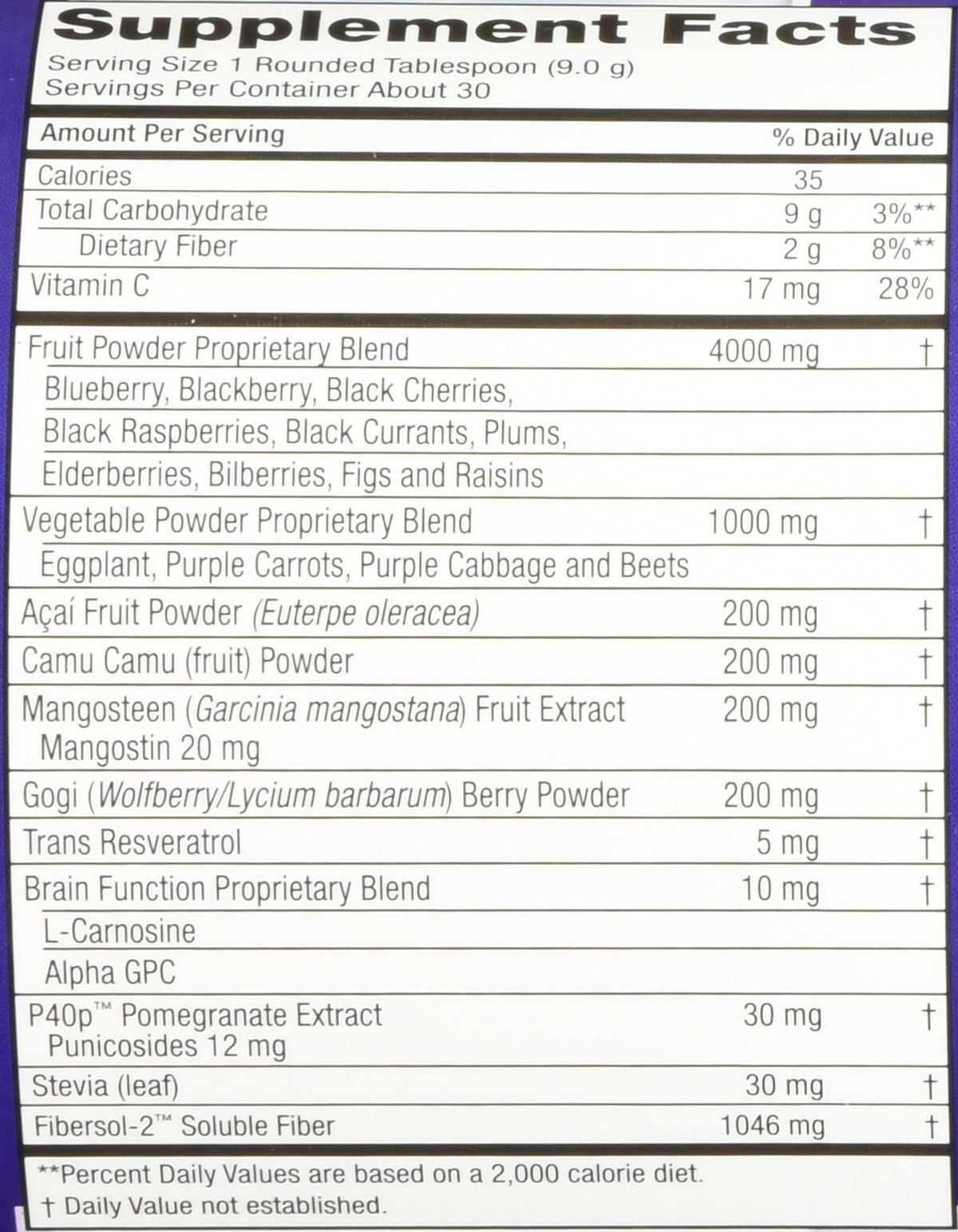 Purity Products Perfect Purples Phytonutrient Healthy Aging Powder - 30 Count - image 10