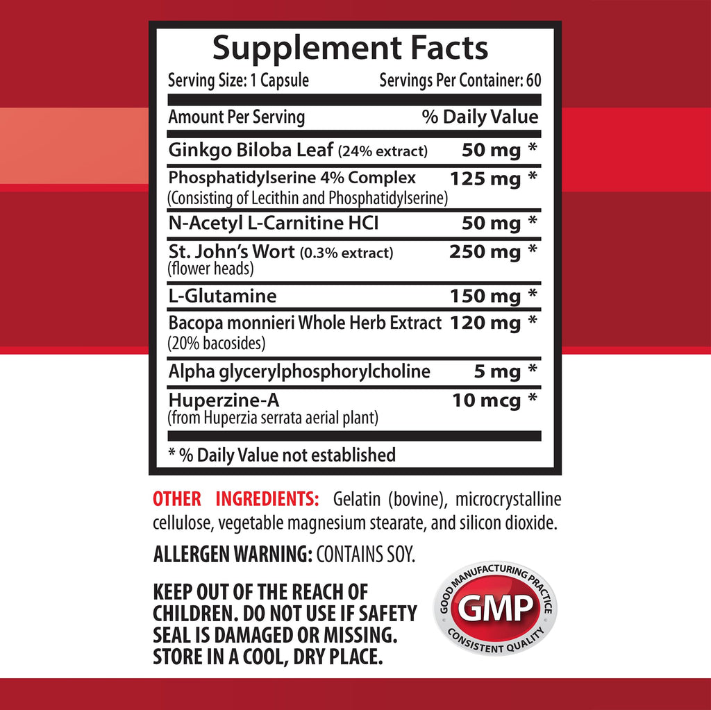 Health Solution Prime Ginkgo Biloba Extract Brain Memory Booster - 60 Capsules - image 5