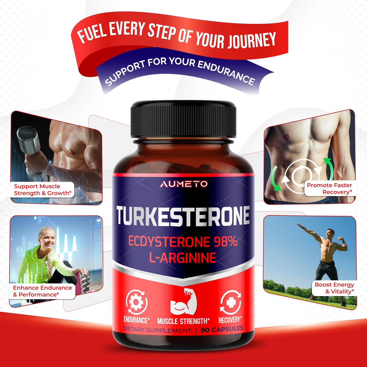 AUMETO Turkesterone 13-in-1 with Ecdysterone & L-Arginine - 90 Capsules - image 4