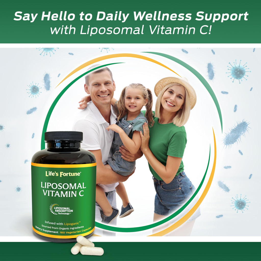 Life's Fortune Liposomal Vitamin C 2100 mg Immune Support - 180 Capsules - image 6