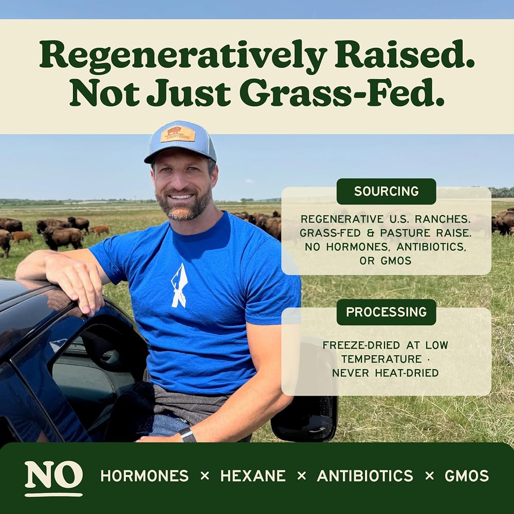 MK Supplements Grass-Fed Beef & Bison Organ Capsules, Made in USA