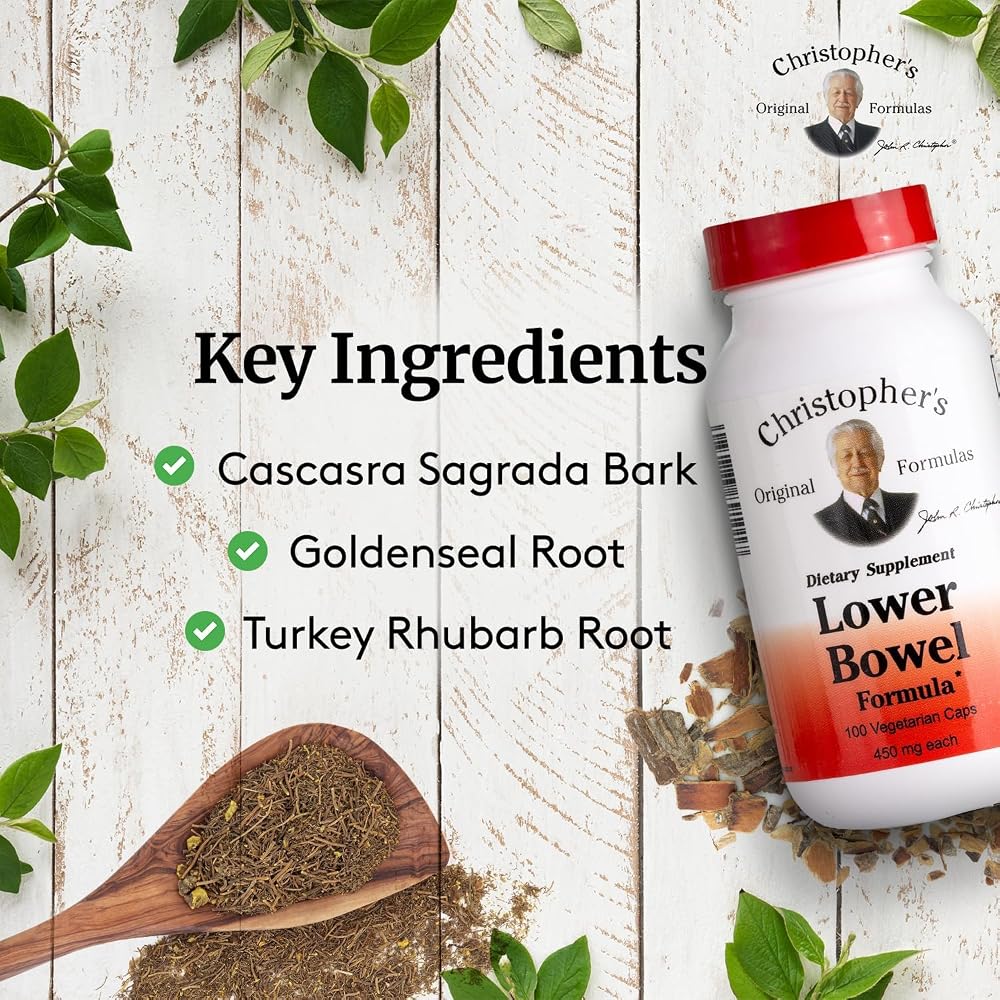 Christopher's Original Formulas Lower Bowel Formula - 100 Vegetarian Capsules - image 3