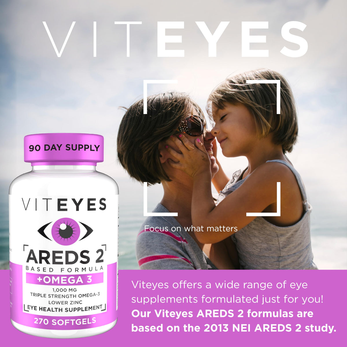 Viteyes AREDS 2 + Omega-3 Macular Support Softgels - 270 Count - image 2