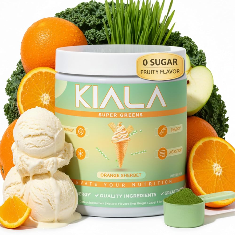 Kiala Nutrition Super Greens Powder - Digestive Health for Women