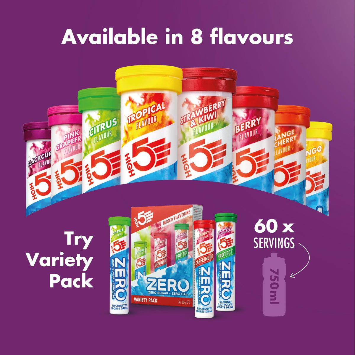 HIGH 5 Zero Electrolyte Tablets Blackcurrant Sugar Free - 20 Count - image 5