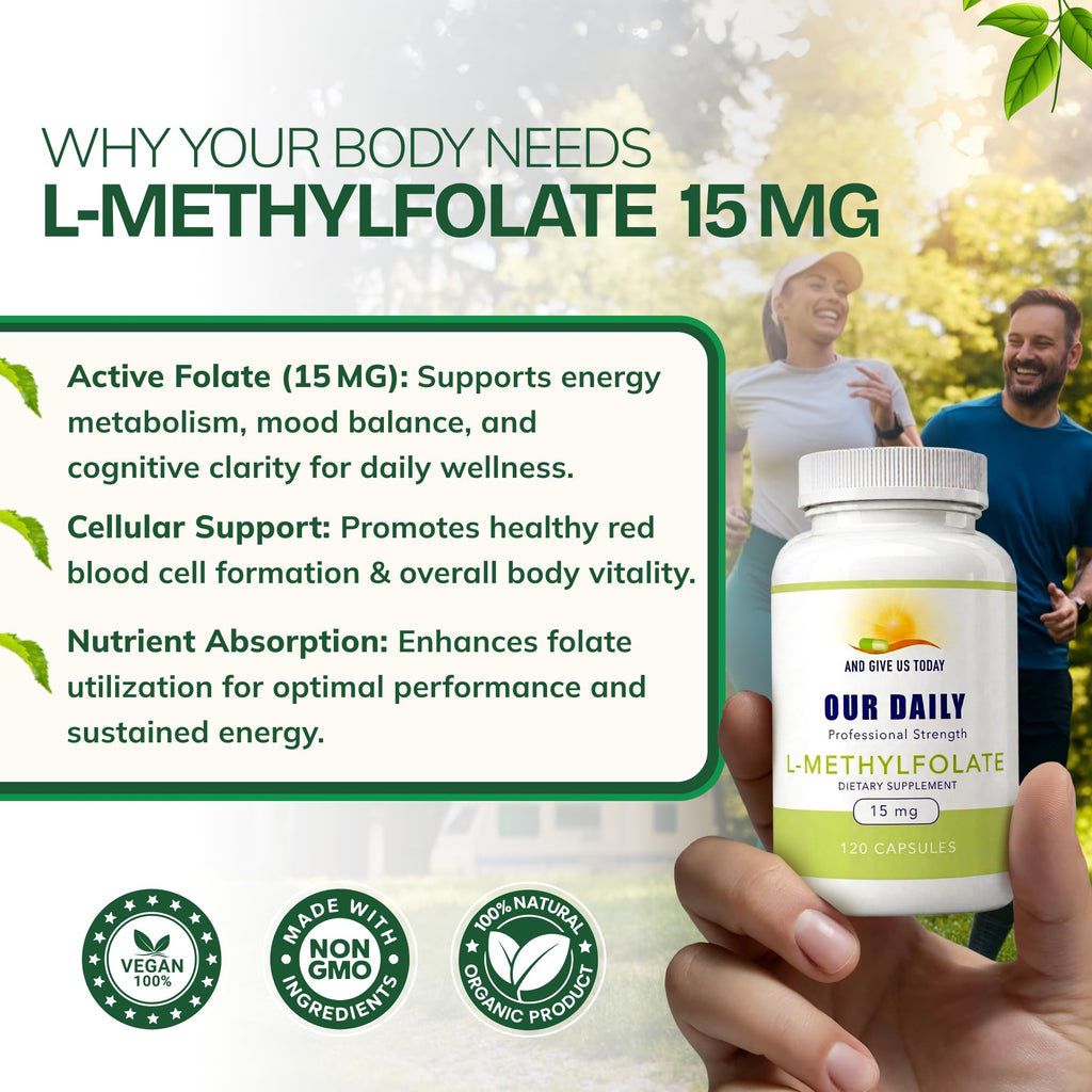 AND GIVE US TODAY OUR DAILY L-Methylfolate 15 mg / 15000 mcg Maximum