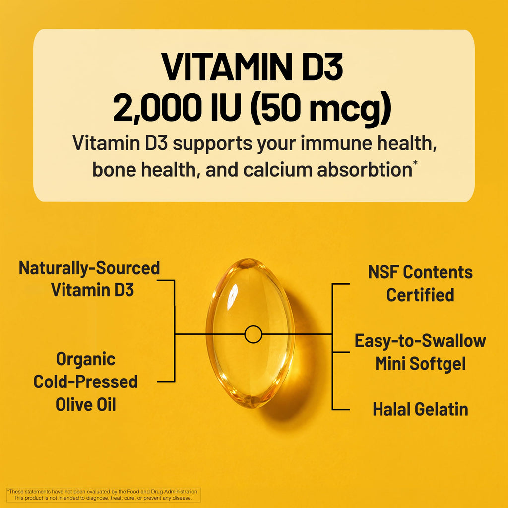 NatureWise Vitamin D3 Supplement, Immune Support
