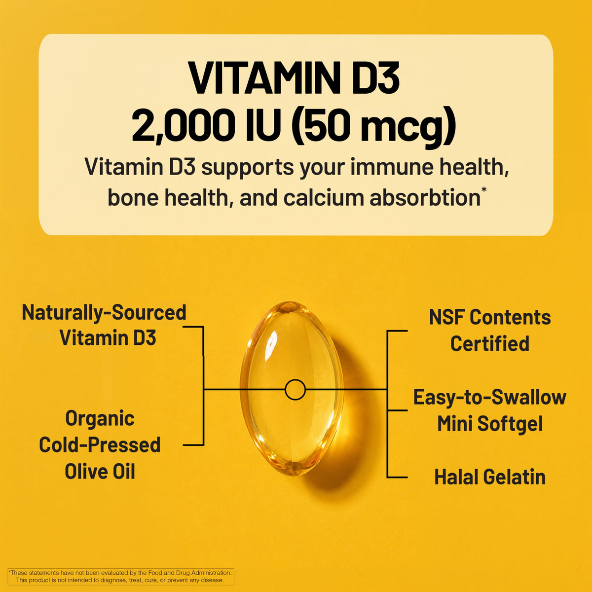 NatureWise Vitamin D3 Supplement, Immune Support