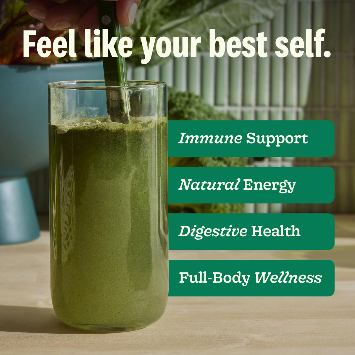 Suja Organic Greens Powder with Probiotics for Immune Support - 30 Servings - image 3