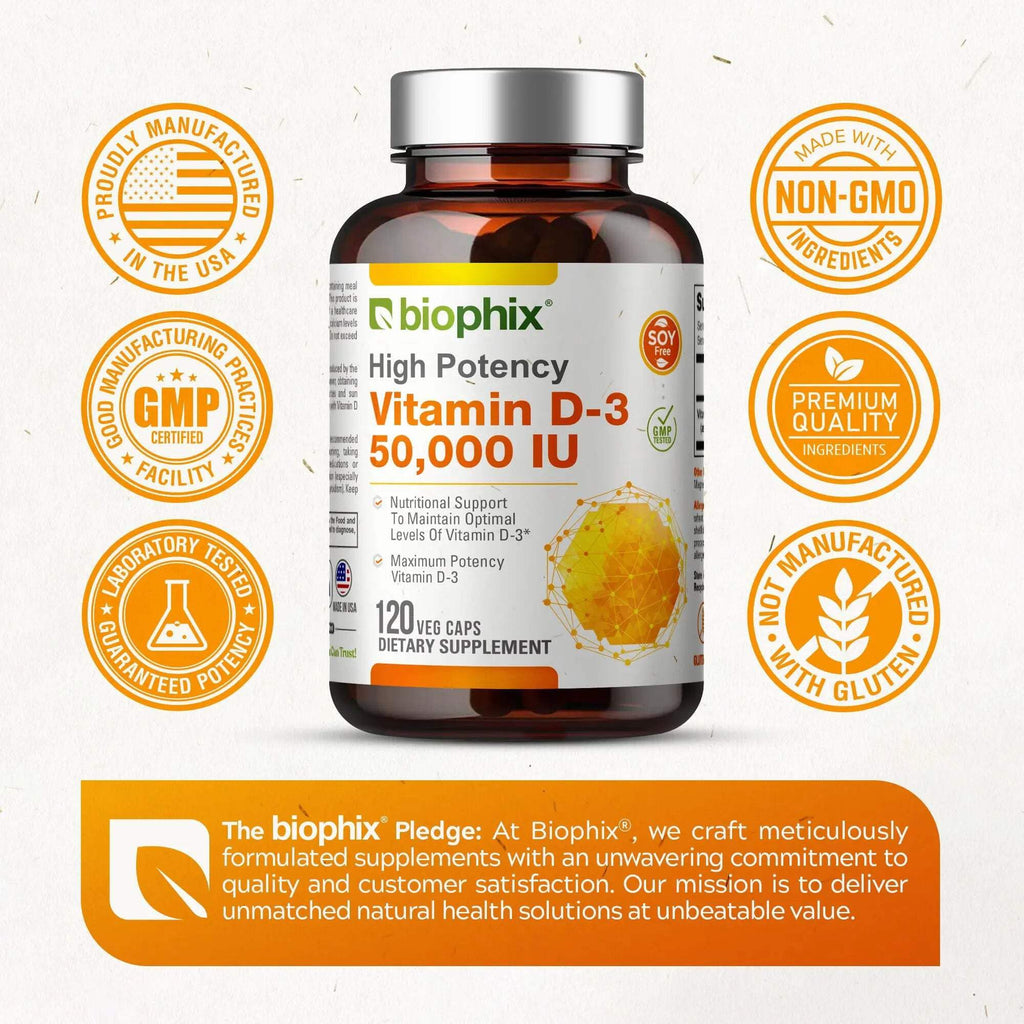 biophix Vitamin D-3 10000 IU High-Potency - 120 Softgels - image 9