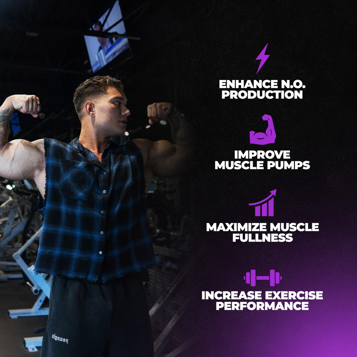 Huge Supplements Magnify Pump Pills Nitric Oxide Booster - 180 Capsules - image 3