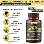 Agobi 8in1 Saw Palmetto Prostate Support - 120 Vegan Capsules - image 3