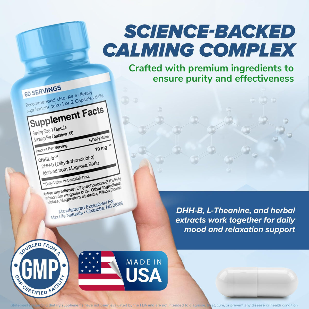 MaxLife Naturals Chill Pill Mood Support - 60 Capsules - image 6