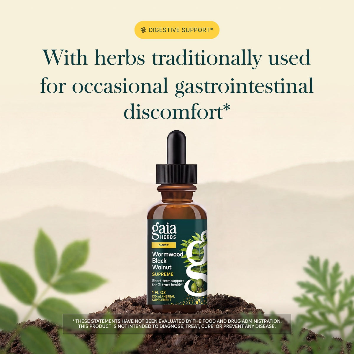 Gaia Herbs Wormwood Black Walnut Supreme Liquid - 1 Fl Oz - image 3