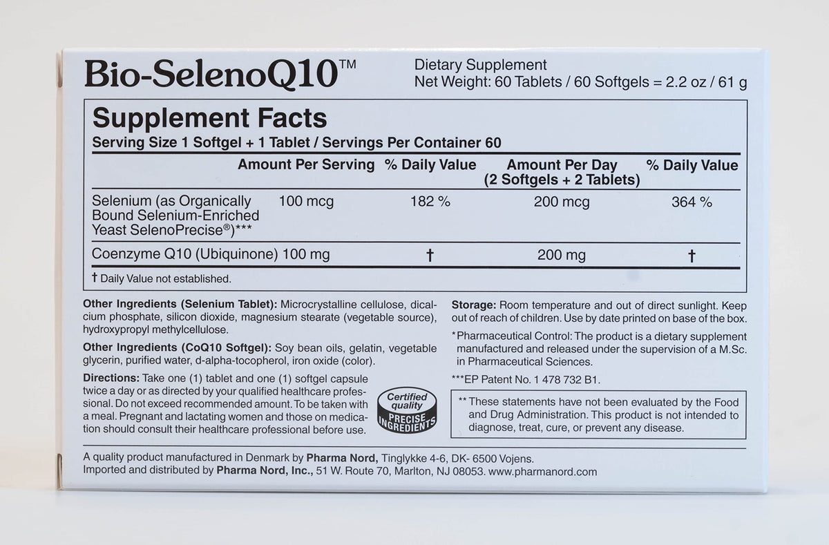 Pharma Nord Bio-SelenoQ10 CoQ10 & Selenium Cellular Energy Support - 120 Count - image 3