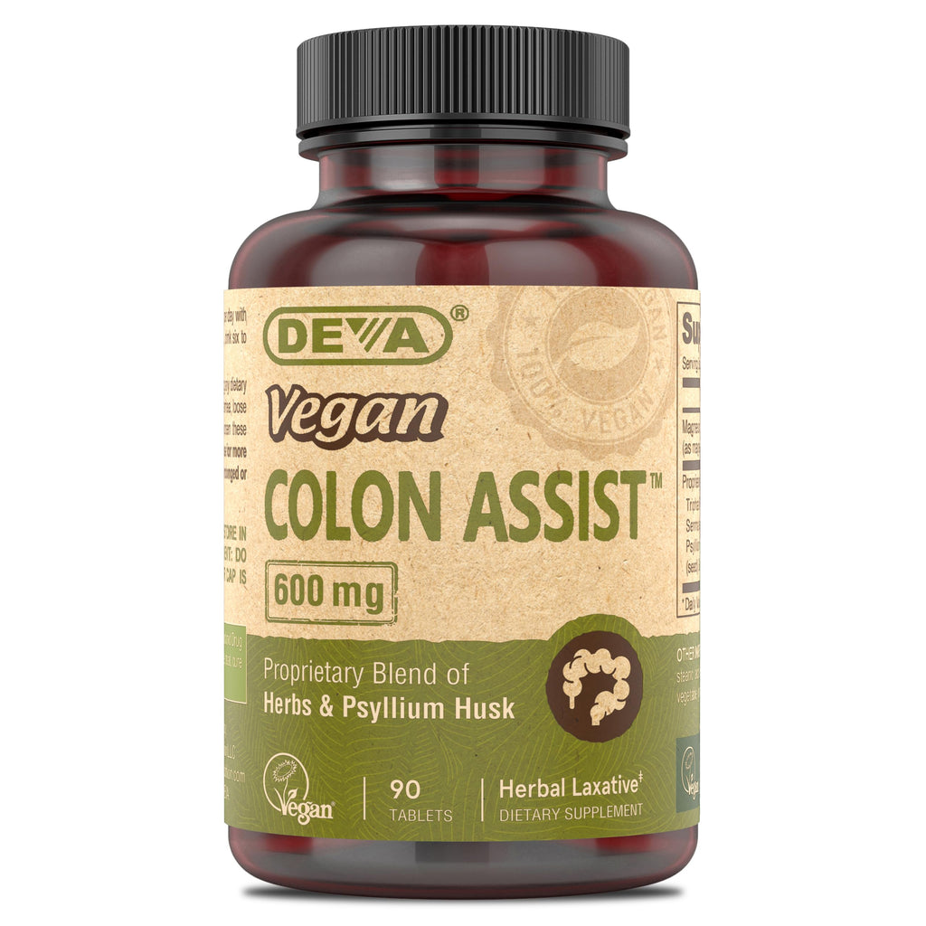 DEVA Vegan Colon Assist Tablets with Magnesium - 90 Tablets