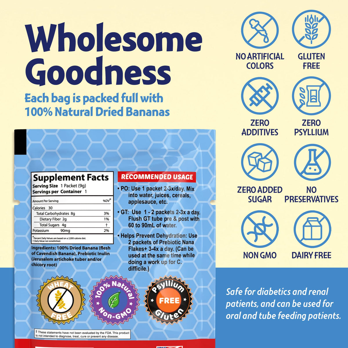 Nutritional Designs Nana Flakes Anti-Diarrheal Powder