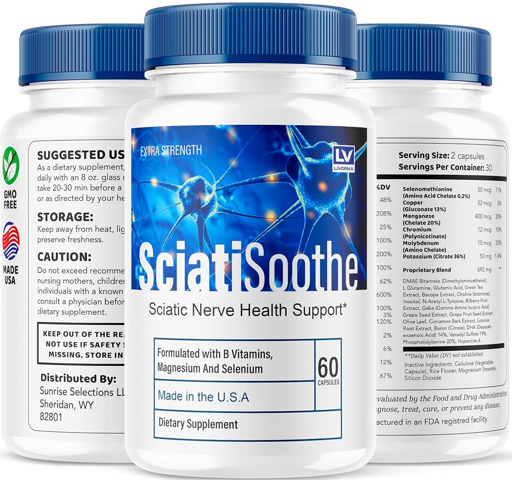 LIVORKA Sciatisoothe Supplement - 60 Capsules - image 7