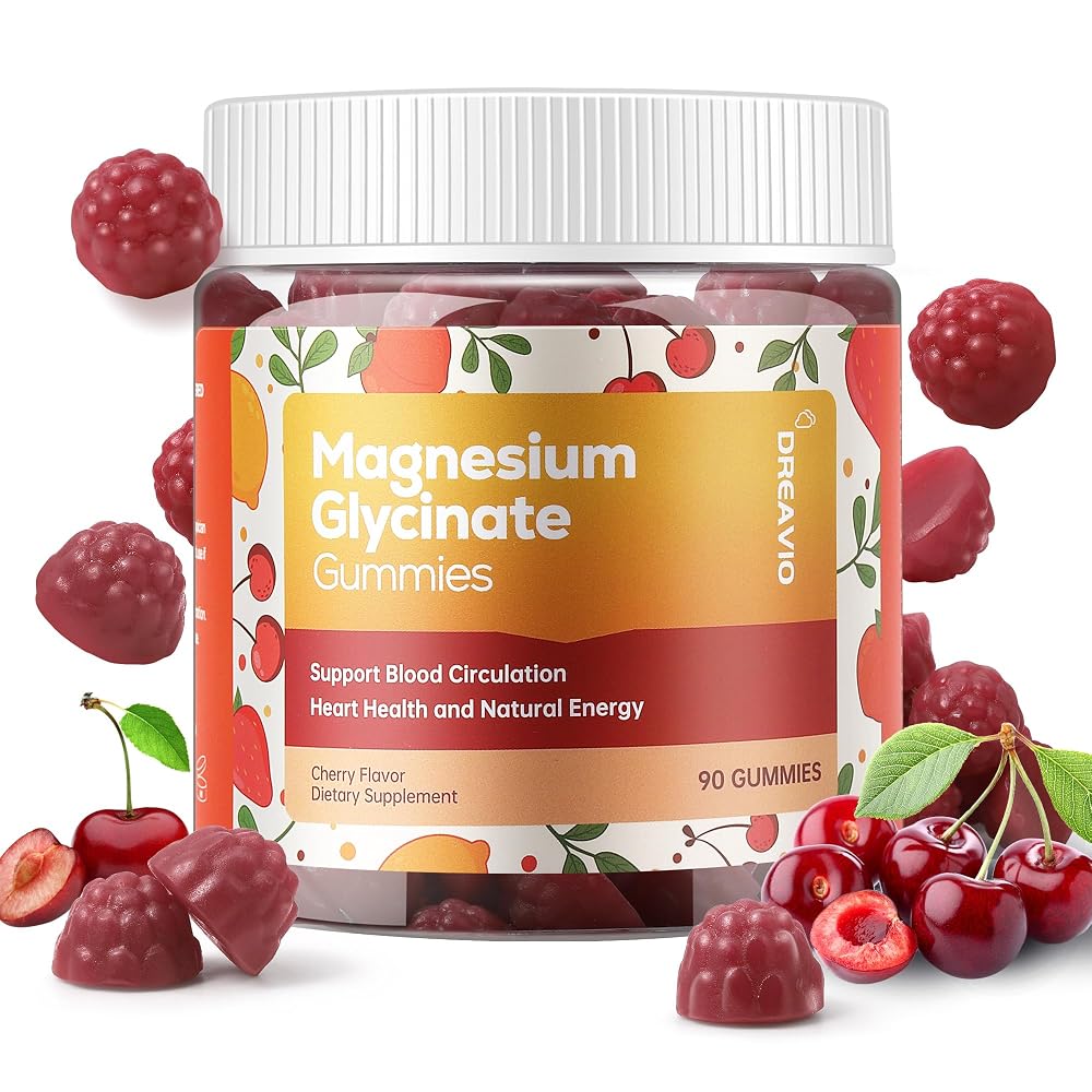 DREAVIO Magnesium Glycinate Gummies 400mg w/Magnesium L-Threonate