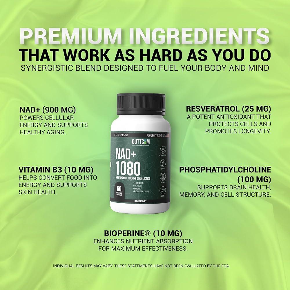 Outtcom Liposomal NAD+ Supplement 900mg