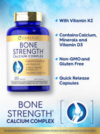 Carlyle Bone Strength Calcium Complex Supplement - 120 Capsules - image 4