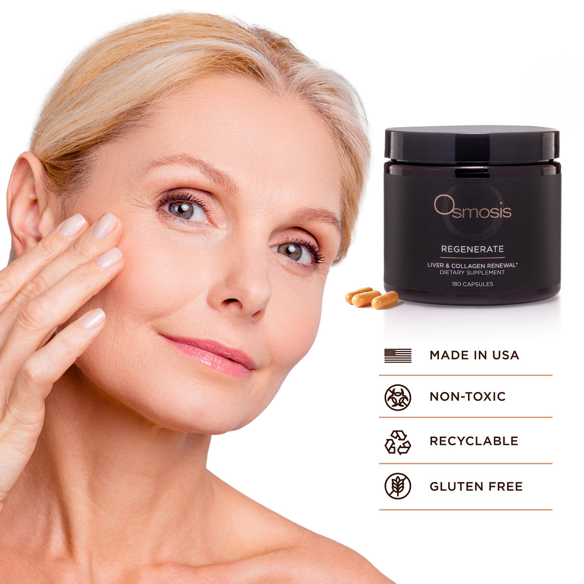OSMOSIS Regenerate Skin & Liver Support Supplement - 180 Capsules - image 5