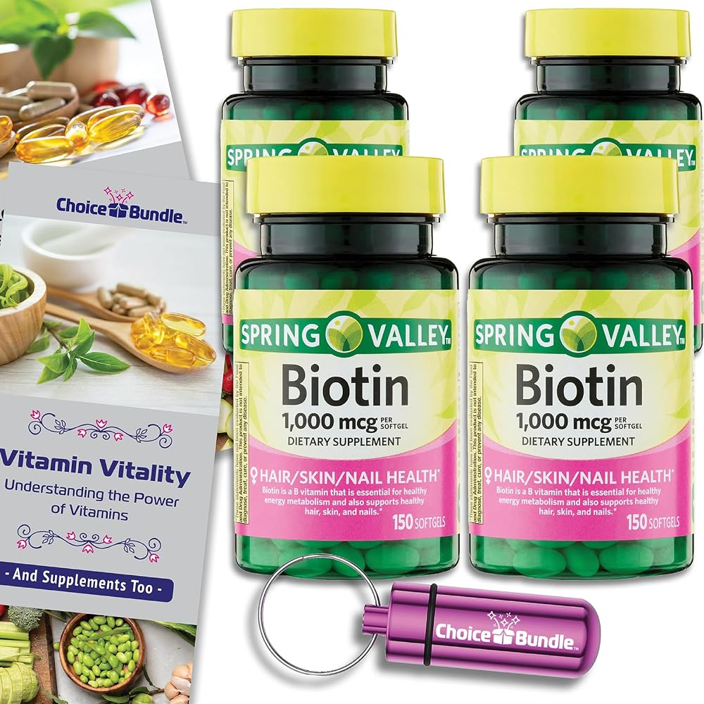 Choice Bundle Spring Valley Biotin Softgels 1000mcg Dietary